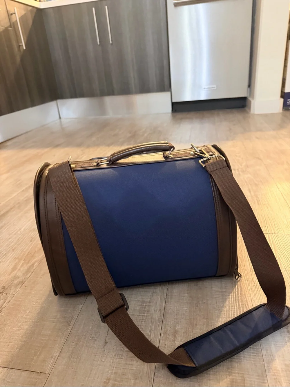 Petote Kelle Dog Carrier Navy - small